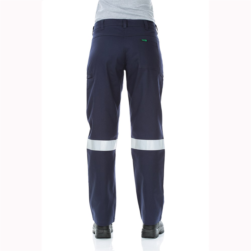 Midweight Cotton Drill Taped Cargo Pants - Navy - Image 2