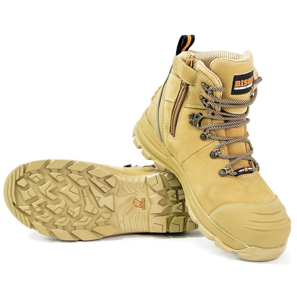 XT Ankle Lace Up Boot With Zip Wheat