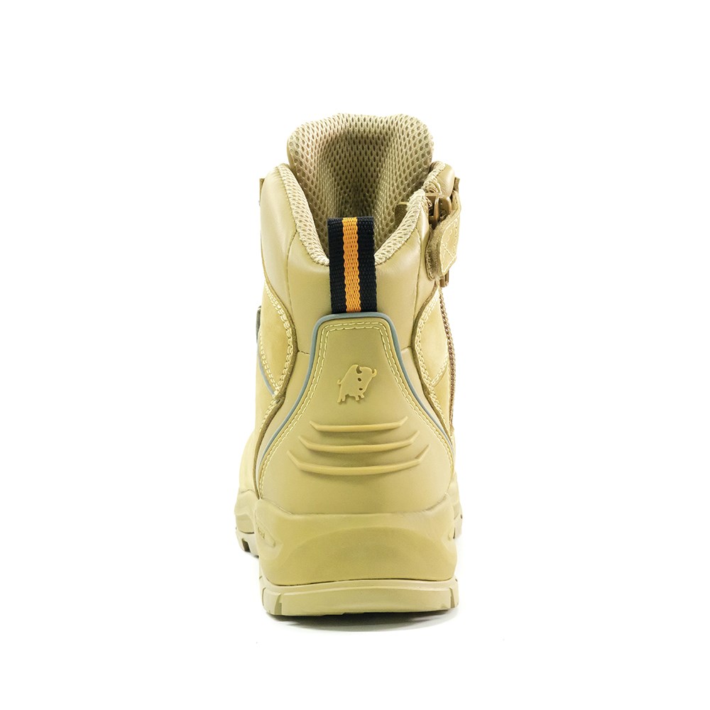 XT Ankle Lace Up Boot With Zip Wheat - Image 3