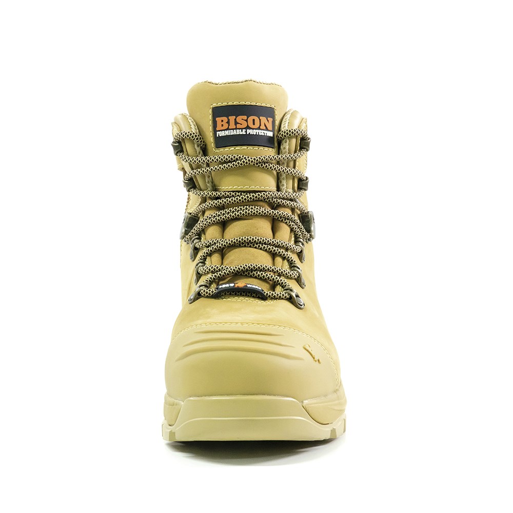 XT Ankle Lace Up Boot With Zip Wheat - Image 5